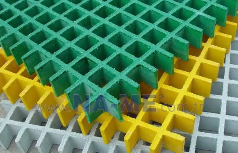 Farklı renklerde endüstriyel ızgara panel seçenekleri
